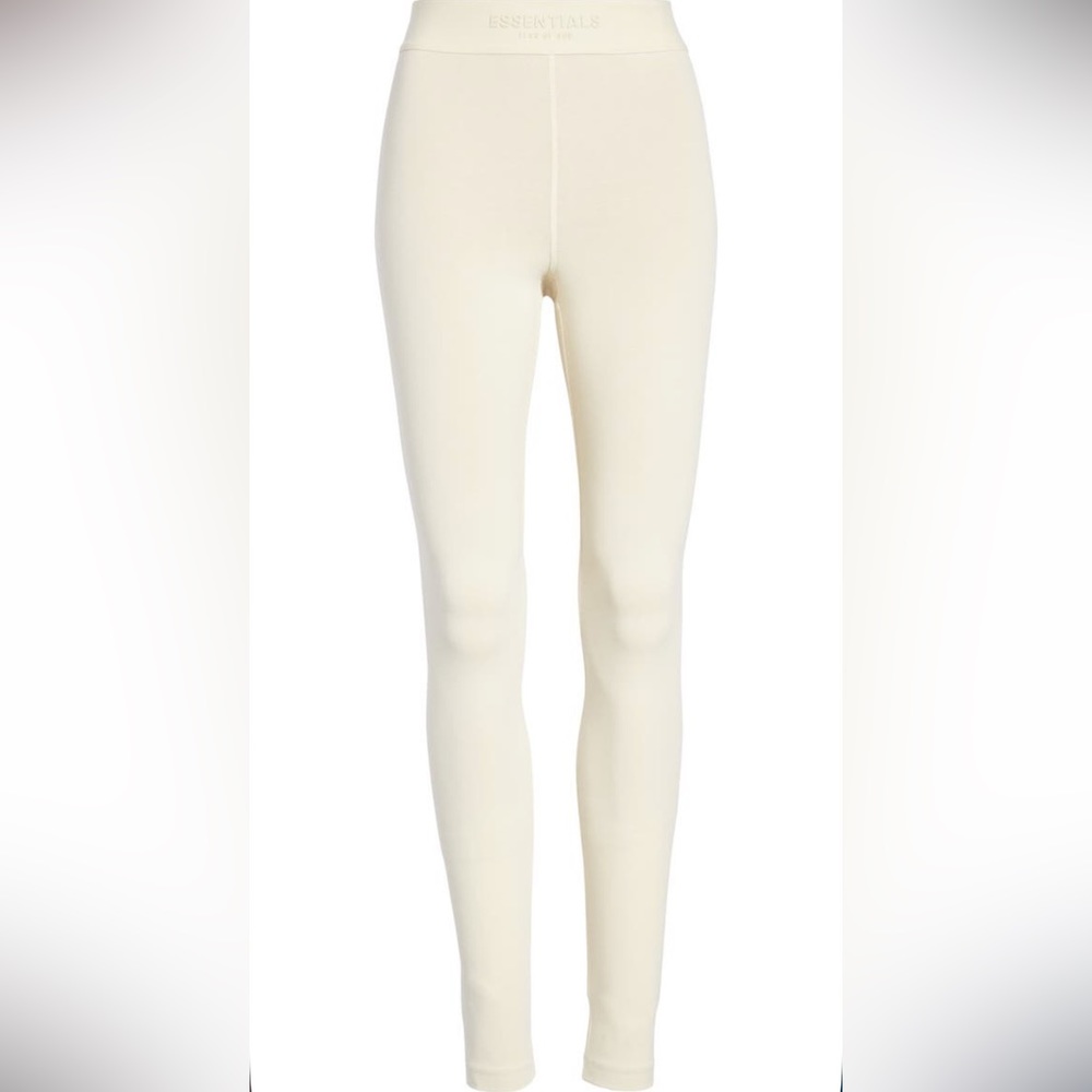 Fear of God Essentials off white leggings